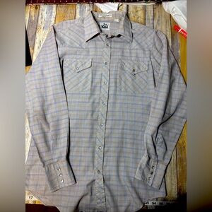 Vintage WOOLRICH Shirt Mens LARGE Red Plaid Cotton Button up 70s 80s Outdoors